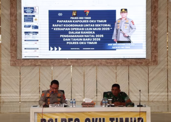 Polres OKU Timur Gelar Rapat Koordinasi Lintas Sektoral Persiapan Operasi Lilin 2025 dan Penanggulangan Bencana