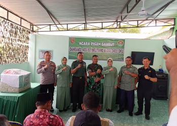 Pisah Sambut Danramil Belitang II ,Kapten Hasan Jabar Tanjung Menggantikan Let. Inf. Kristian Bambang