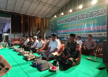 Perwakilan Kapolres OKU Timur IPTU Toni Aji Hadiri Gebyar Sholawat Bersama Gawagis dan Pemkab di Ponpes Darul Falah