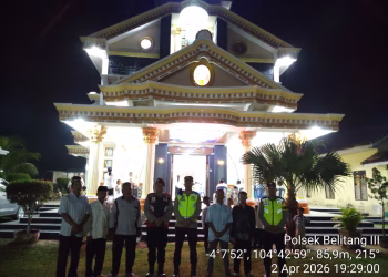 Polsek Belitang III Laksanakan Pengamanan Ibadah Kamis Putih Di Gereja Katolik Diwilayah Polsek Belitang III