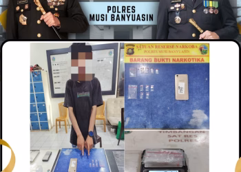 Satresnarkoba Polrestabes Palembang Tangkap Pengedar Sabu di Permukiman Padat 9 Ilir